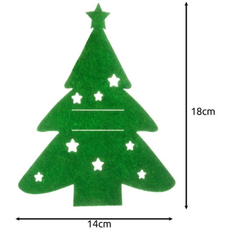 Etui na sztućce- choinki 12szt. Ruhhy 24824