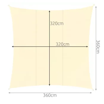 Żagiel przeciwsłoneczny 3.6x3.6m Gardlov 23165