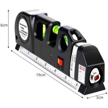 Poziomica laserowa z miarką 250cm Bigstren 21747